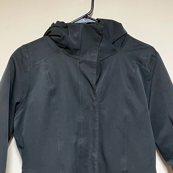 Patagonia Women's Black Down Insulated Powder Town Hooded Parka H2NO Womens M - Picture 4 of 10